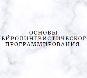 Программа НМО «Основы нейролингвистического программирования», 36 часов